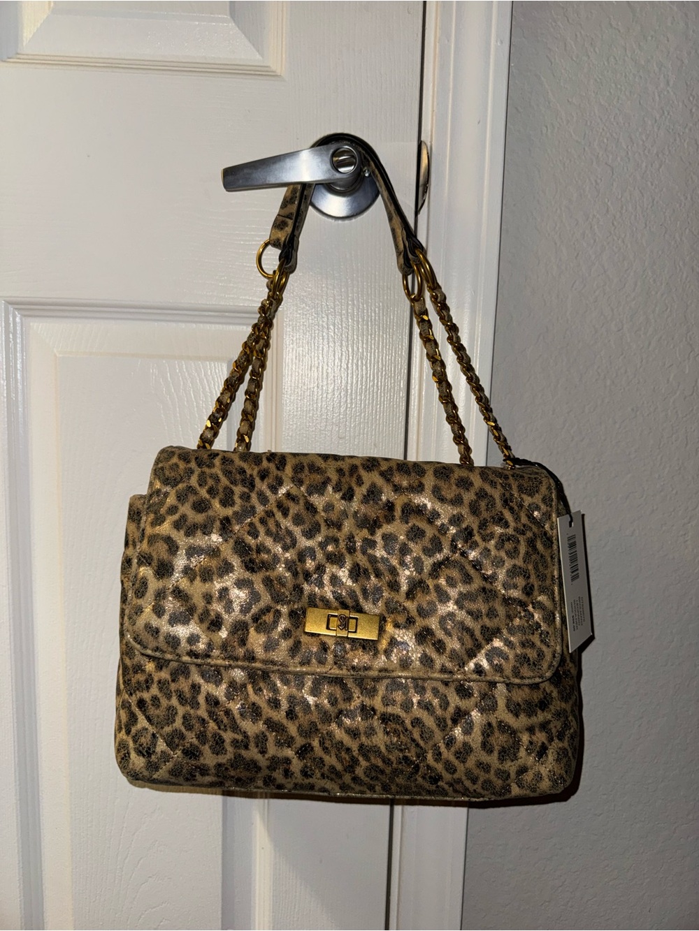 Steve Madden Leopard Print Shoulder Bag New with Tags